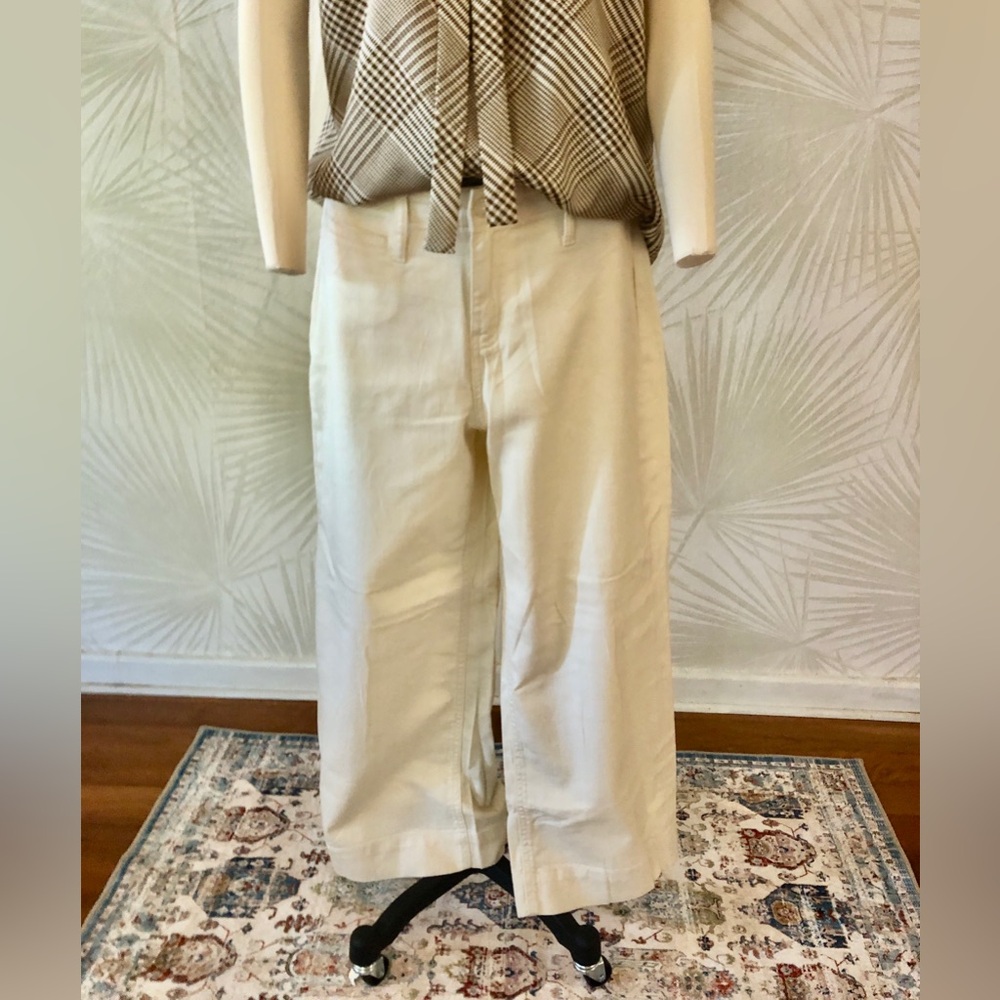 a new day Cream Wide-Leg Women's Pants Size 10 NWT